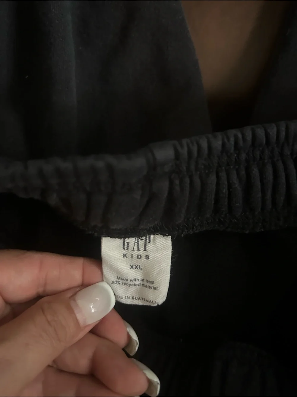 GAP Kids Black Jogger Sweatpants with Elastic Cuffs